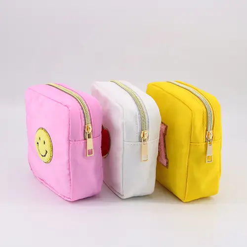 Popular Travel Round Beach Nylon Makeup Bag With Letter Wholesale